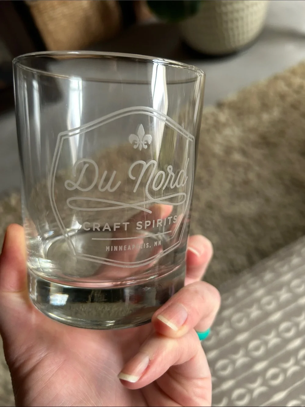 Clear Double Old Fashioned Glasses from Du Nord Distillery (Set of 2)